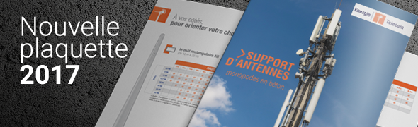 Nouvelle plaquette Telecom des poteaux et supports d'antennes